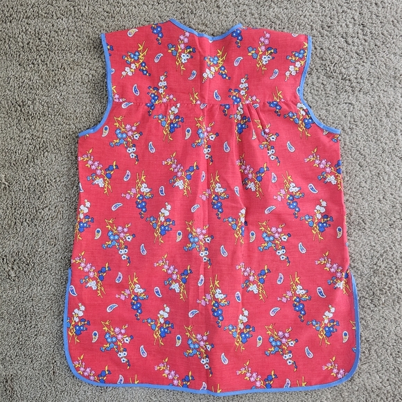 Another Fine Artistic Creation Red Paisley Multicolor Snap Up Blouse Shirt - Picture 8 of 9